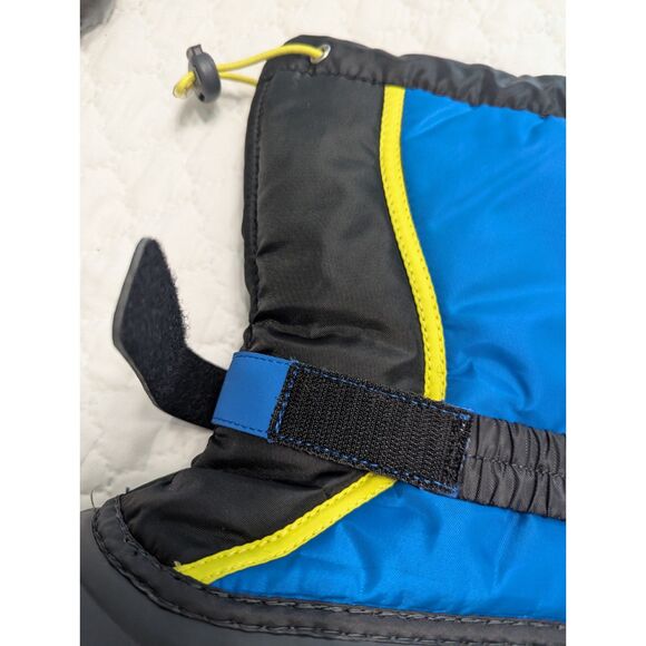 ❄️ Sorel Youth Flurry Boots Size 4 Waterproof Snow Winter Blue/Black - Picture 7 of 10